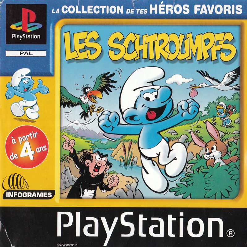 The Smurfs box art for Playstation